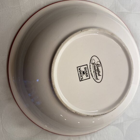 2 CERTIFIED INTERNATIONAL Susan Winget Sunrise Rooster salad plates 8.5” - Picture 6 of 7